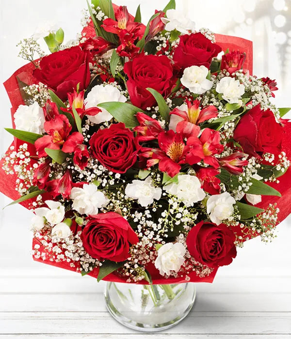 artificial poinsettia flowers