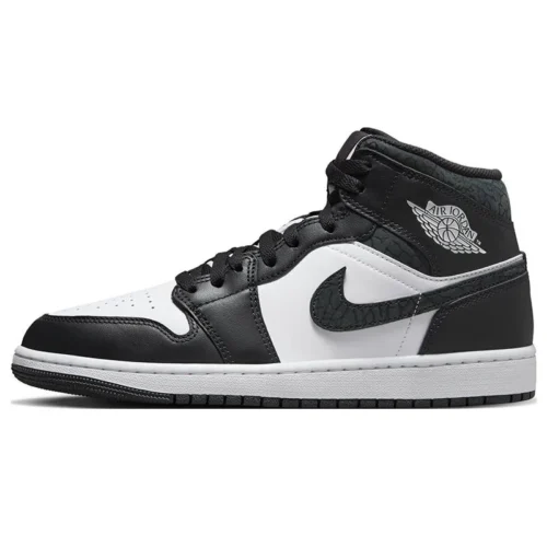 Jordan Air Jordan 1 Leather Retro Fashion Anti slip Shock Absorbent Mid Top Men's Basketball Shoe