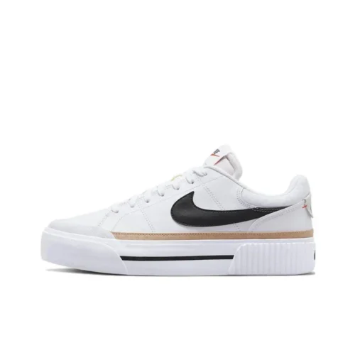 Nike Court Legacy Lift Thick Platform Women's Casual Skateboard Shoes Height Increasing Walking Height Increasing DM7590-100