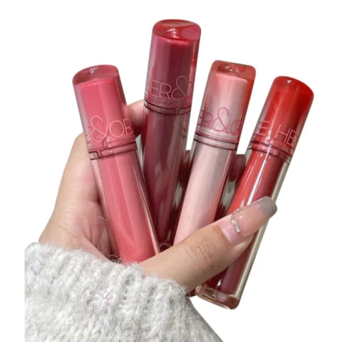 Non-stick Cup Nude Lip Glaze Waterproof Pseudo Natural Lip Gloss Long-lasting Color Development Mouth Color Changing Women